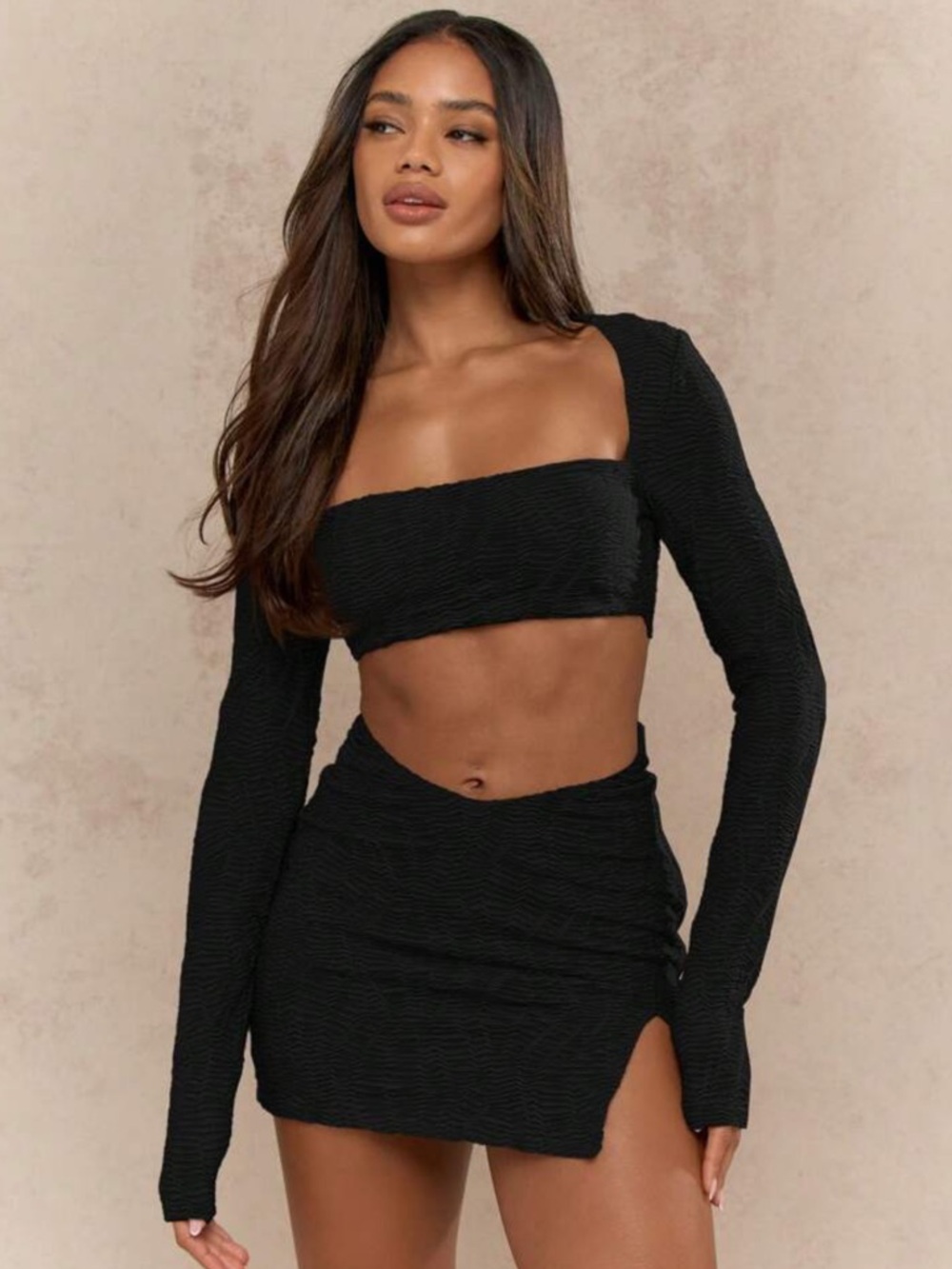 Missguided Black Cut-Out Mini Dress